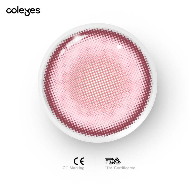 Coleyes Chroma Pink Yearly Cosplay Colored Contacts - image 5