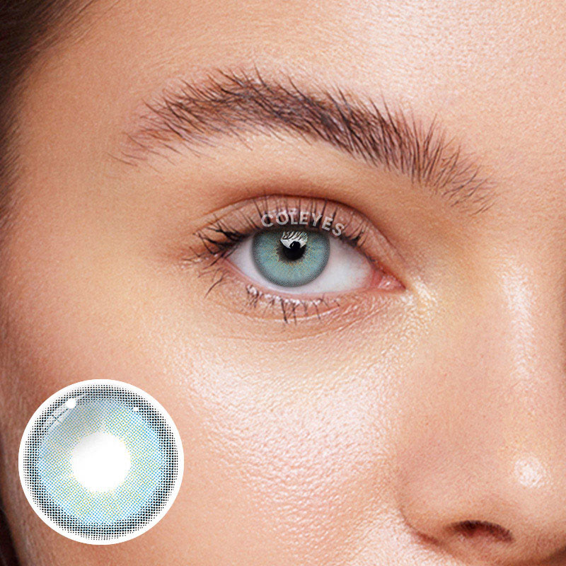 Coleyes Moonbeam Ⅰ Blue Yearly Prescription Colored Contacts - image 1