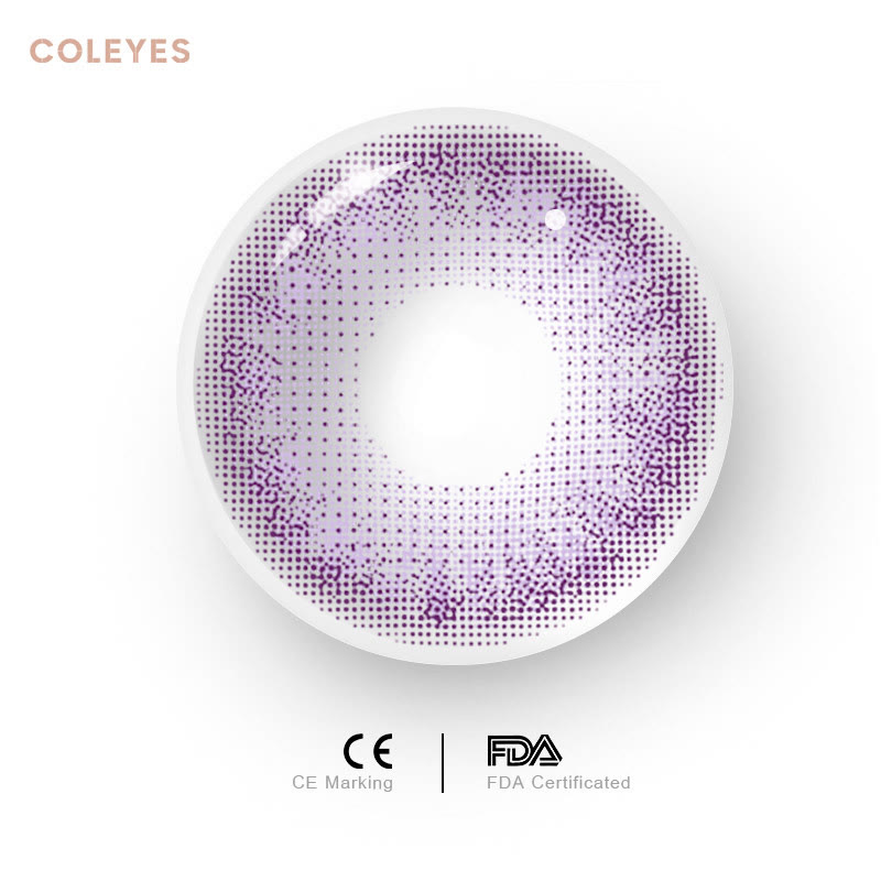 Coleyes Virtual Violet Yearly Prescription Colored Contacts - image 2