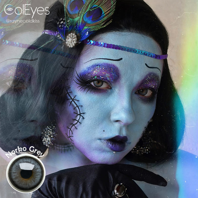 Coleyes Norko Grey Yearly Prescription Colored Contacts - image 4