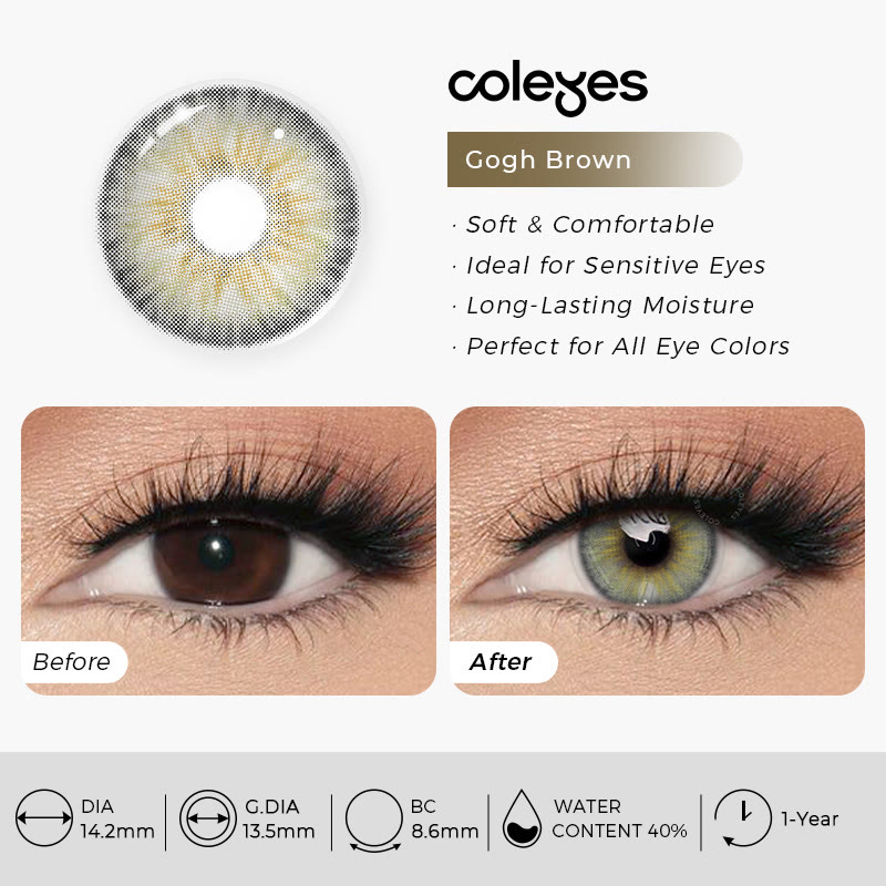 Coleyes Gogh Brown Yearly Colored Contacts - image 7