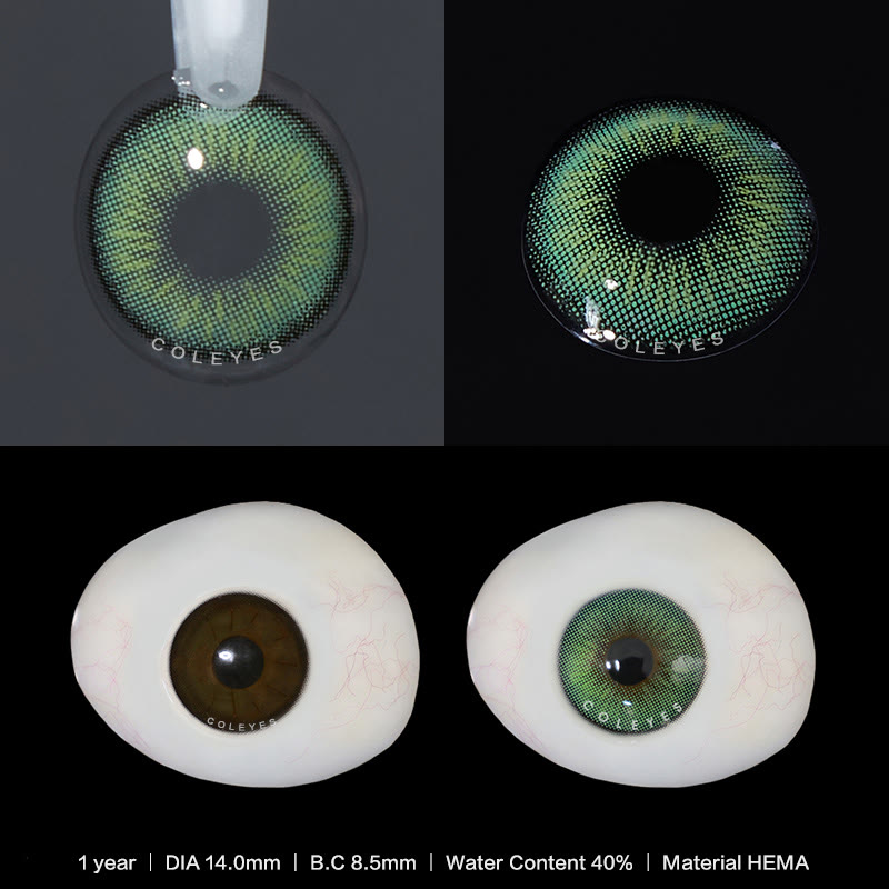 Coleyes Seattle Green Yearly Prescription Colored Contacts - image 4