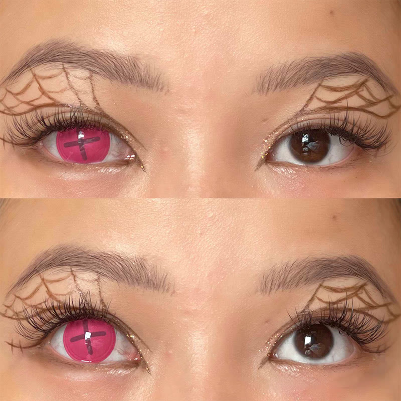 Coleyes Button Eye Pink Yearly Cosplay Colored Contacts - image 5