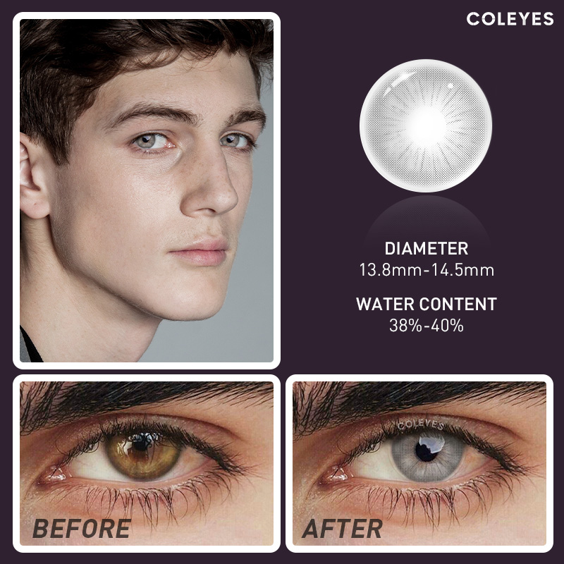 Coleyes Crystal Grey Men Colored Contacts - image 7