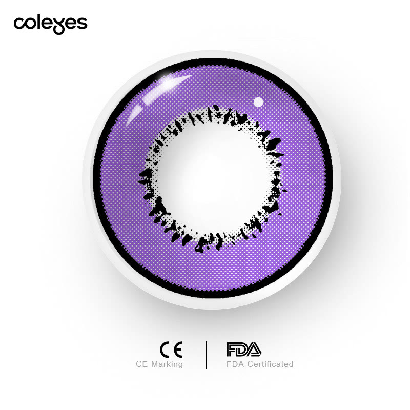 Coleyes Storm Violet Yearly Prescription Cosplay Colored Contacts - image 5