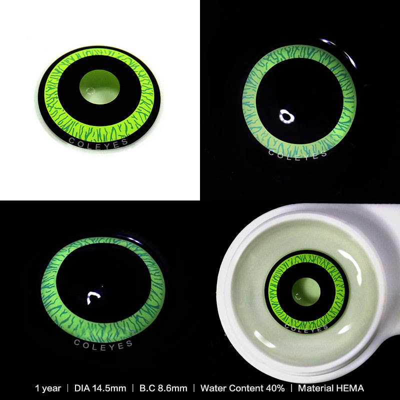 Coleyes Nebula Green Yearly Cosplay Colored Contacts - image 5