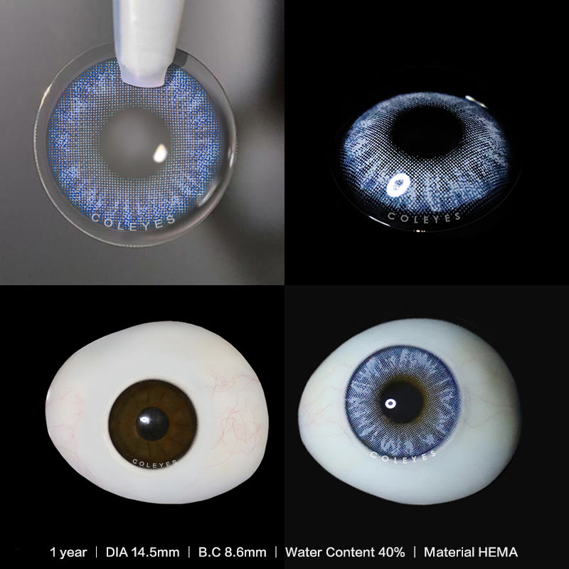 Coleyes Virtual Blue Yearly Prescription Colored Contacts - image 3