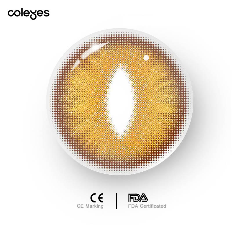 Coleyes Dragon Soul Brown Pro Axis Lock Cosplay Colored Contacts | 2-Pair Pack (1-Day) - image 8
