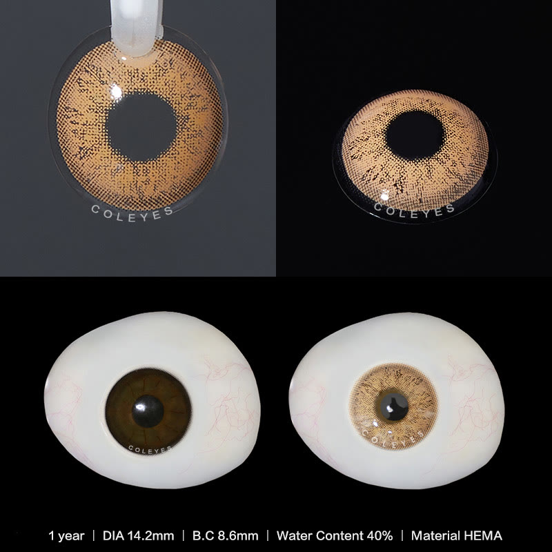 Coleyes Russian Brown Yearly Prescription Colored Contacts - image 4