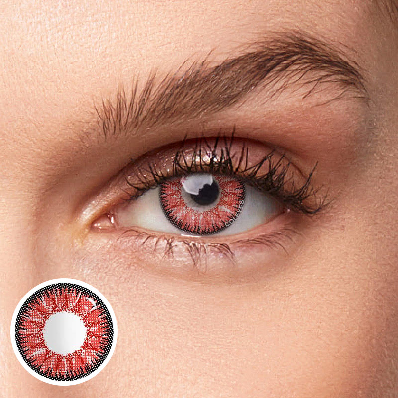 Coleyes Nonno Red Prescription Yearly Colored Contacts - image 1