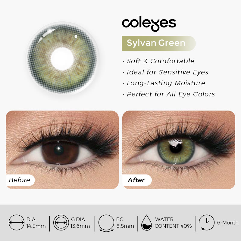 Coleyes Sylvan Green 6-Month Colored Contacts - image 7