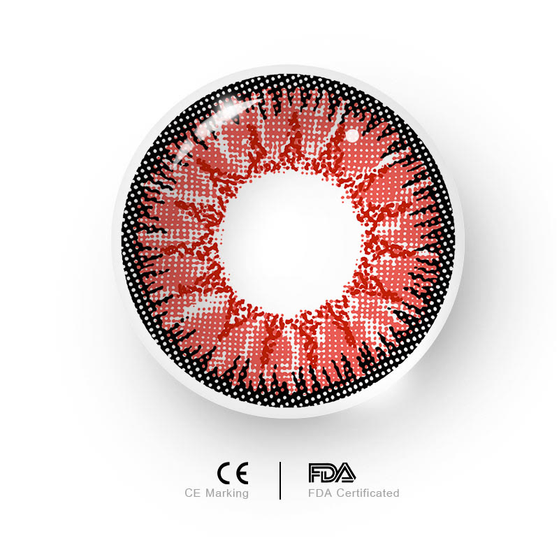 Coleyes Nonno Red Men Yearly Prescription Colored Contacts - image 2