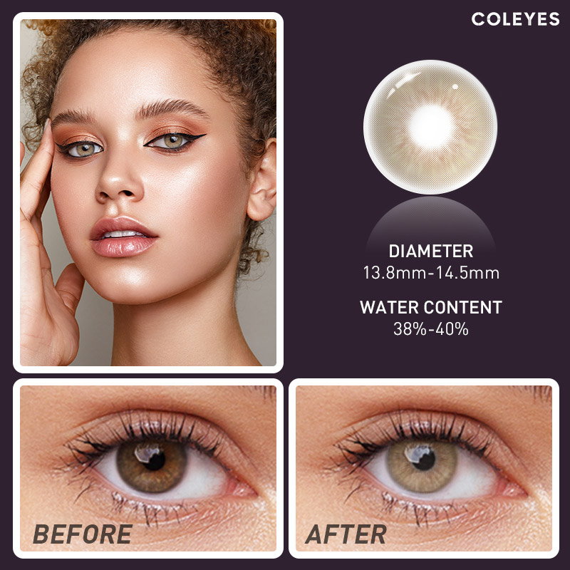 Coleyes Sin Brown Yearly Prescription Colored Contacts - image 5