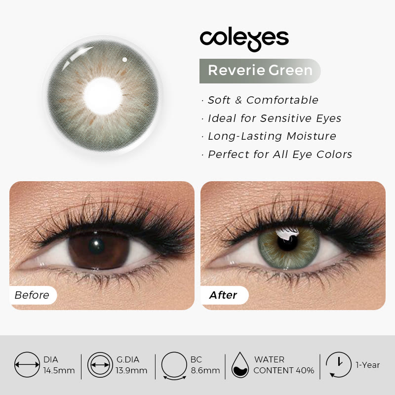 Coleyes Reverie Green Yearly Colored Contacts - image 7