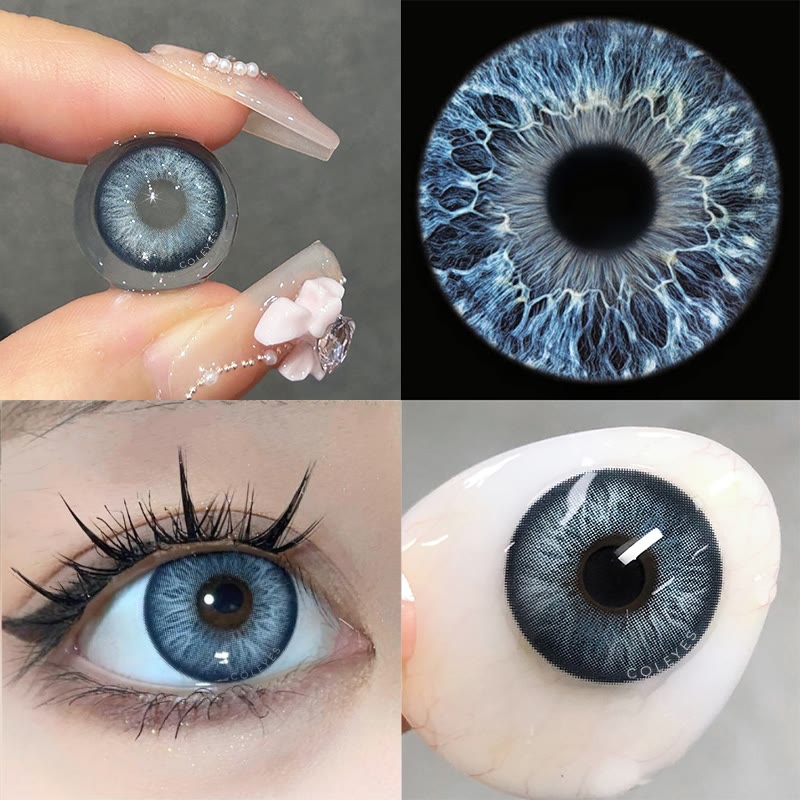 Coleyes Barbie Blue Yearly Prescription Colored Contacts - image 4