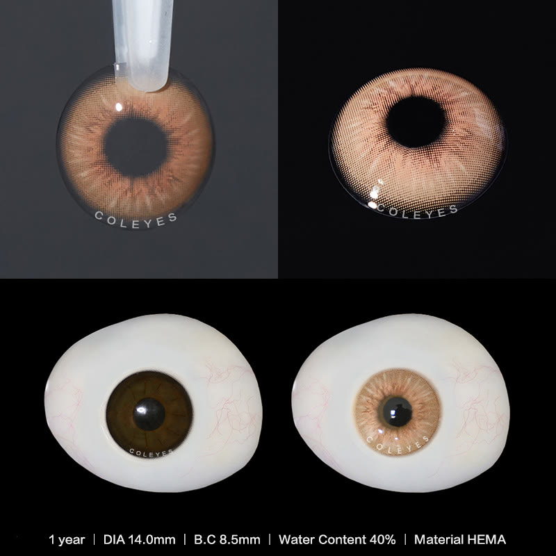 Coleyes Sin Brown Yearly Prescription Colored Contacts - image 3