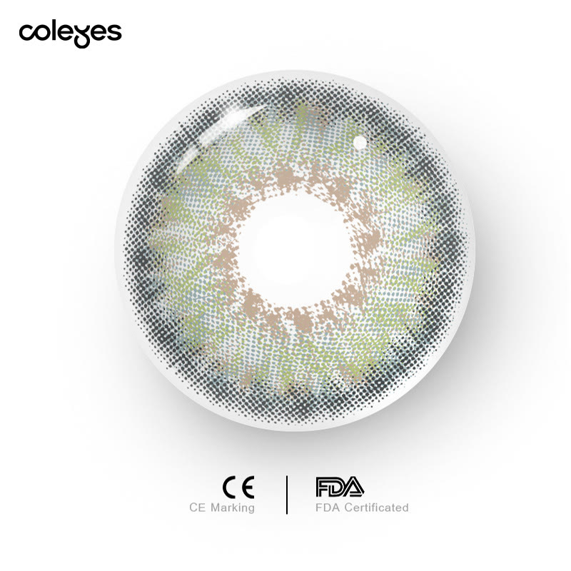 Coleyes Dawn Grey Green Pro Yearly Prescription Colored Contacts - image 9