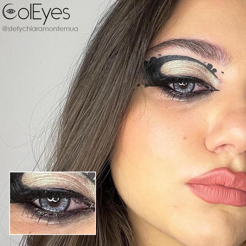 Coleyes Leopard Blue Yearly Prescription Colored Contacts - image 6