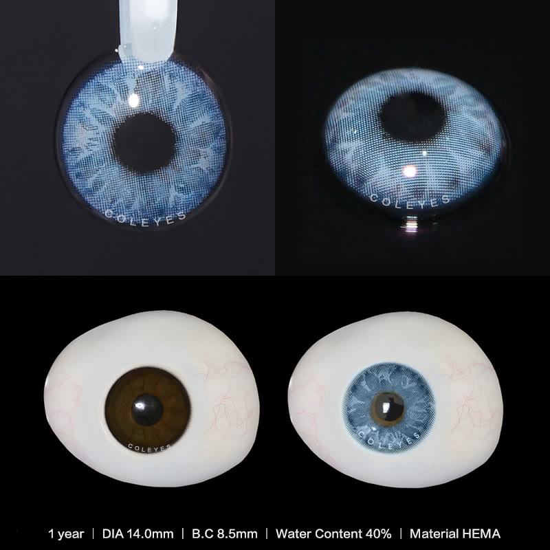 Coleyes Tequila Blue Yearly Prescription Colored Contacts - image 6