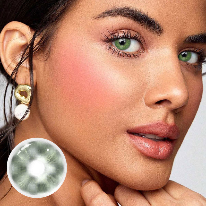 Coleyes Profound Green Yearly Prescription Colored Contacts - image 9