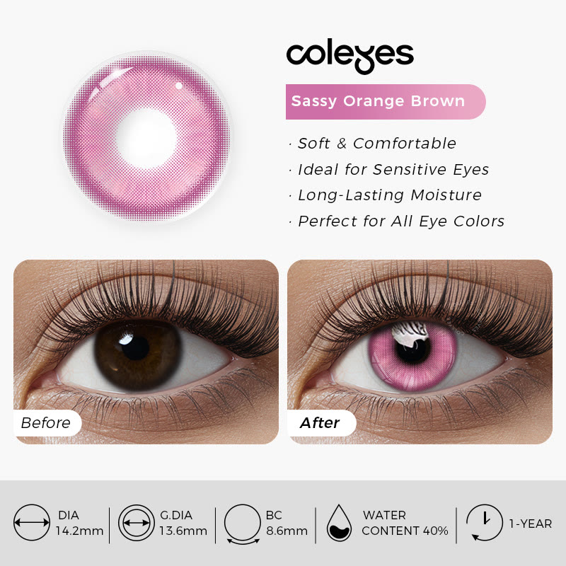 Coleyes Sassy Rose Red Prescription Yearly Cosplay Colored Contacts - image 7