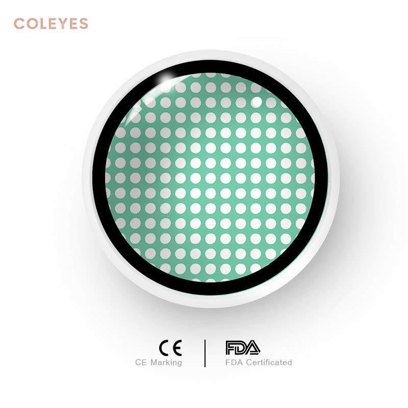 Coleyes Blind Manson Mesh Green Yearly Prescription Colored Contacts - image 5