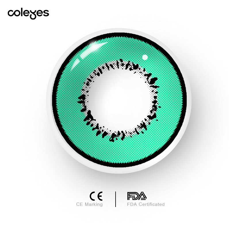 Coleyes Storm Green Yearly Prescription Cosplay Colored Contacts - image 4