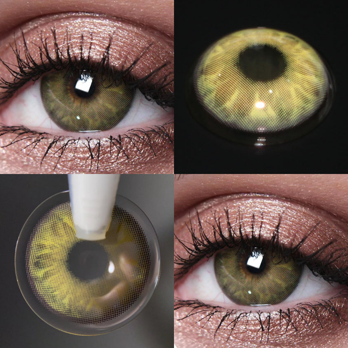 Coleyes Tequila Yellow Brown Yearly Prescription Colored Contacts - image 3