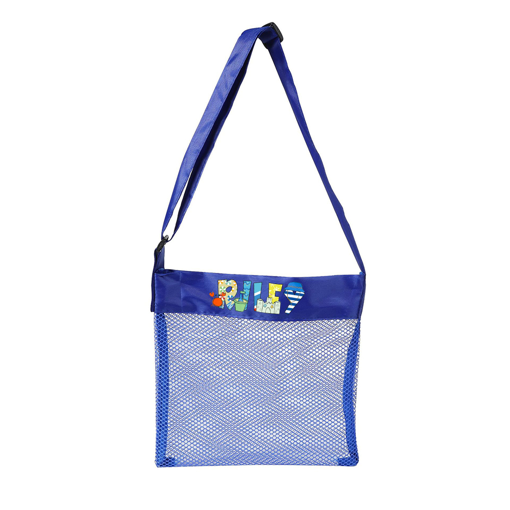Personalized Name Kid Lovely Mesh Beach Bag | KKBeach63 – KisssKids