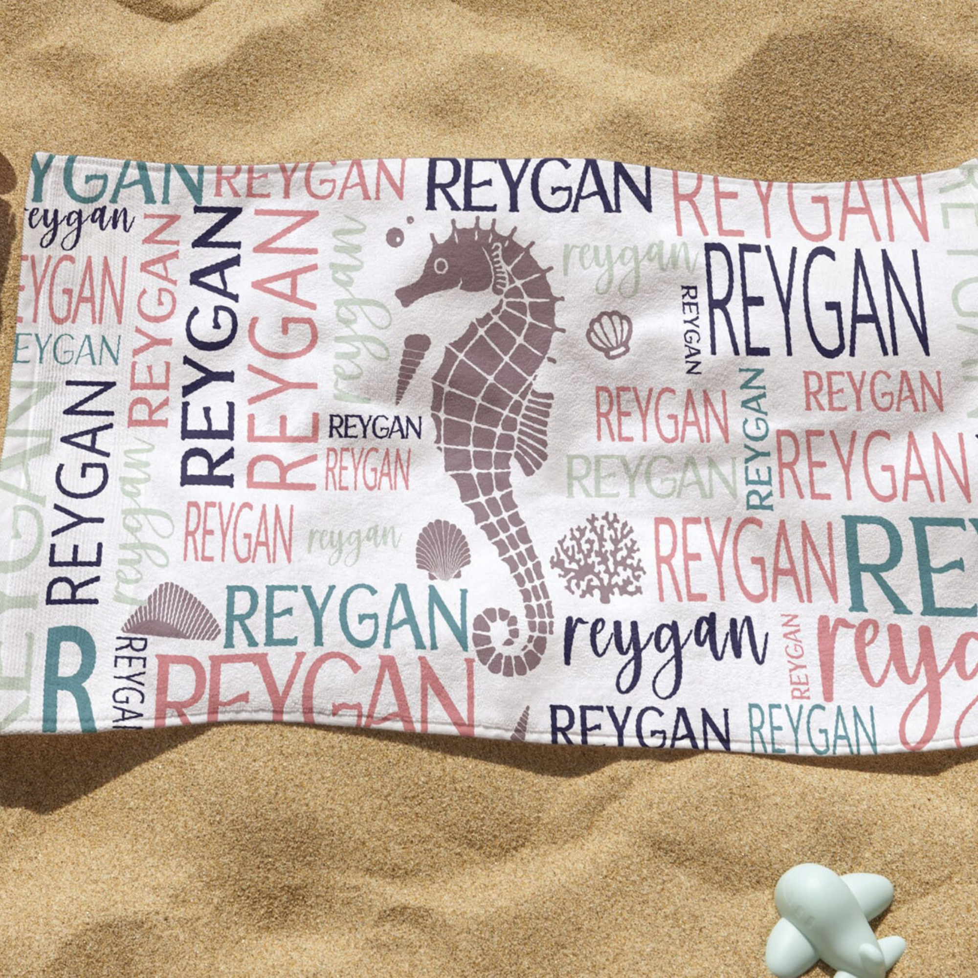 Personalized Monogram Embroidery Beach Towel | KKTowel74 – KisssKids