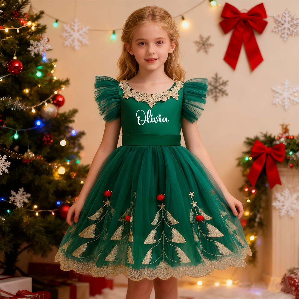 monogrammed christmas dress Girls Reindeer dress - Monogrammed Christmas Dress