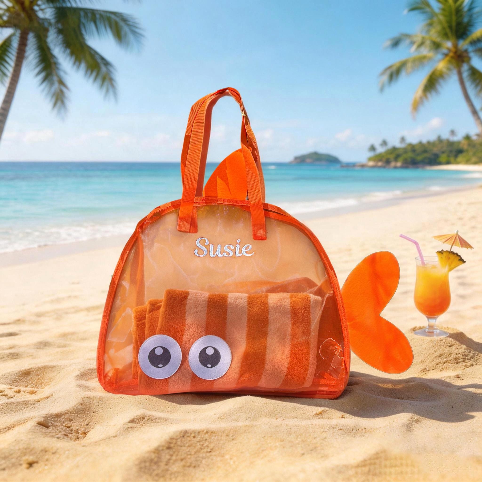 Personalized Kid Striped Lovely Swimsuit Set | KKBeach78 – KisssKids