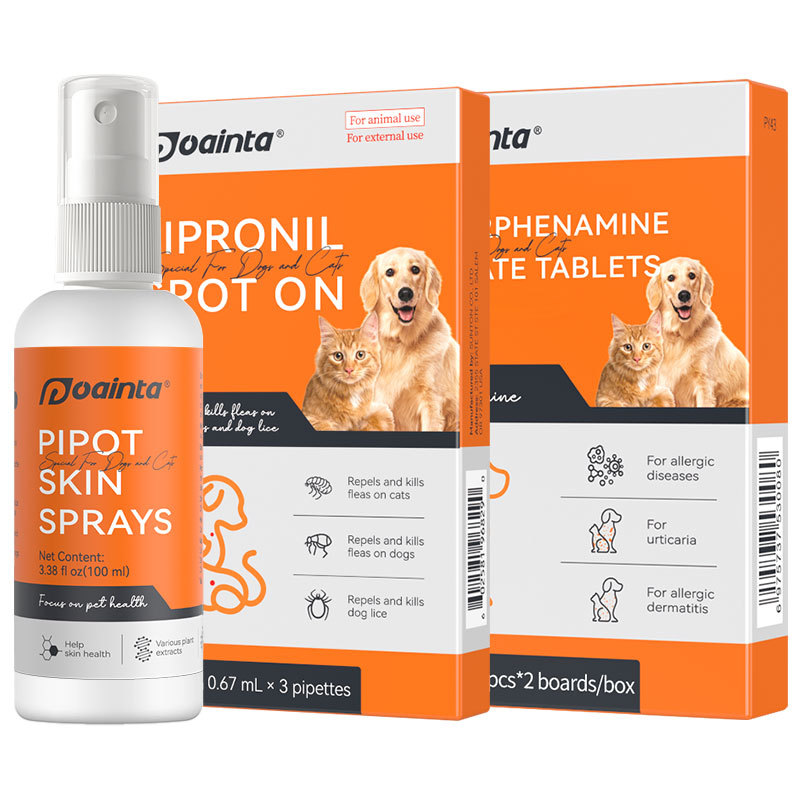 Puainta® Combination - Pipot Skin Spray + Chlorphenamine Meleate Tablets + Fipronil Spot On