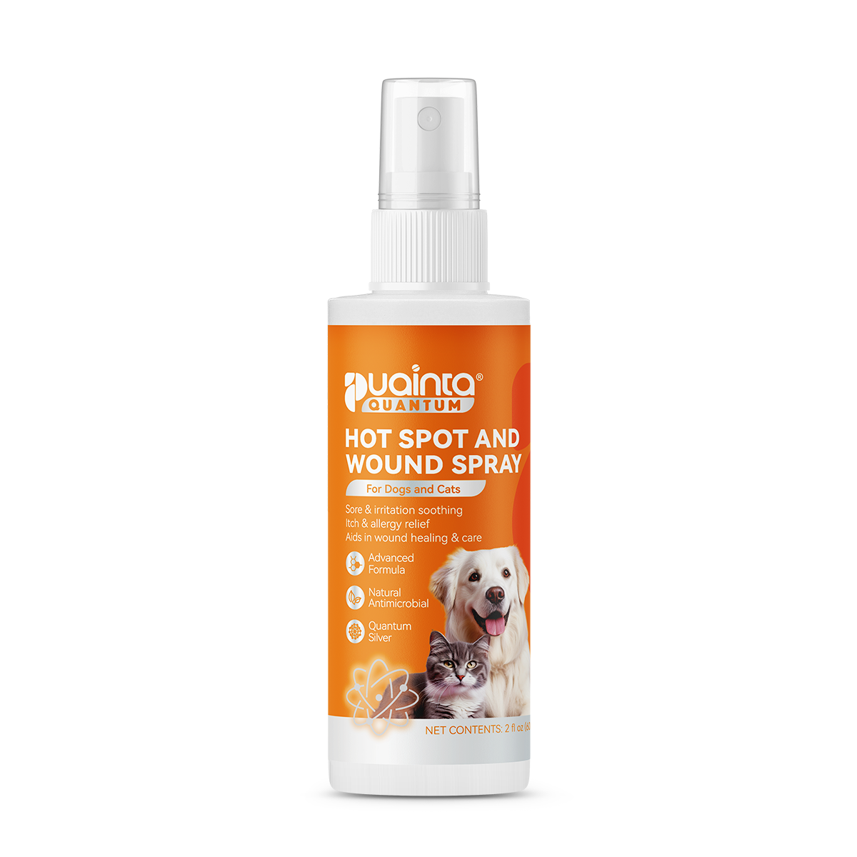 Puainta® Quantum Skin Spray for Dogs/ Cats, Upgraded Pipot Mange Relief
