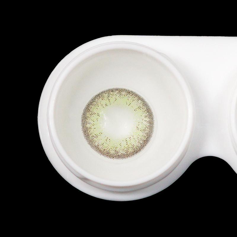 Cotton Eye Green Prescription (12 Month) Contact Lenses - StunningLens
