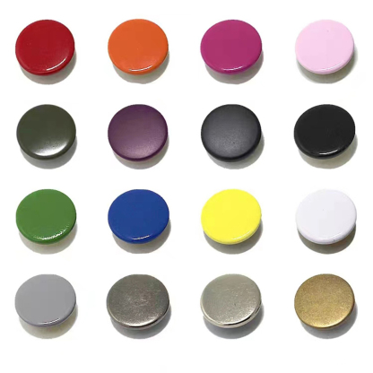 Hot Sale Factory Wholesale Customized Color And Logo Four Part Round Metal Button For Clothes And Bags Metal Spring Snap Button