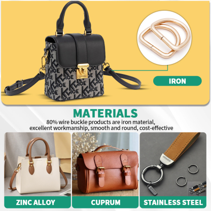 Metal bag accessories decoration parts for bag making hardware