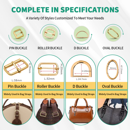 Metal bag accessories decoration parts for bag making hardware