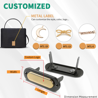 Metal bag accessories decoration parts for bag making hardware