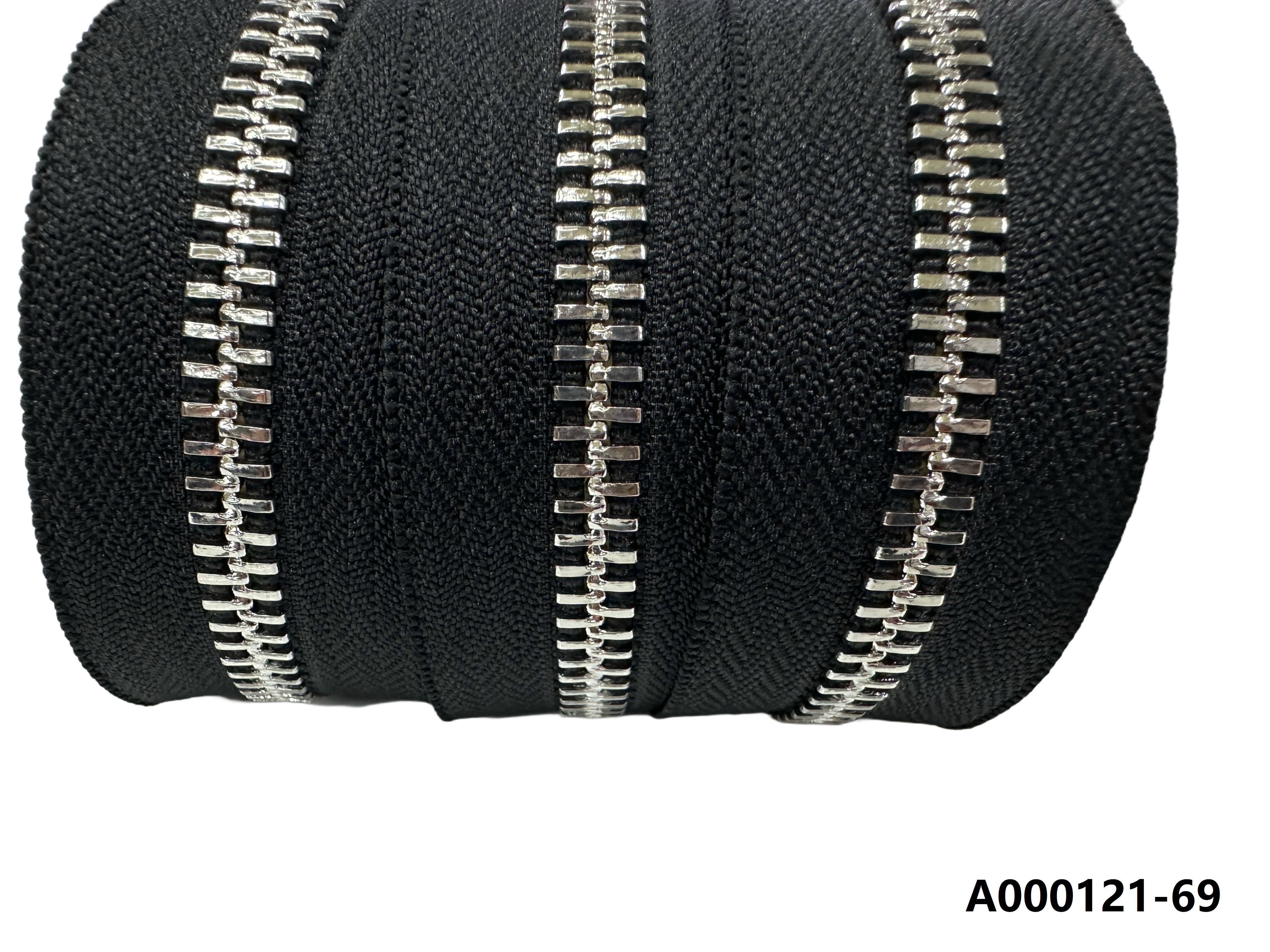 Customized 5# 8# 10# Metal Zippers Long Chain For Clothing Jeans Bags Plating Coil Nickel Brass Durable High Quality Zips Rolls