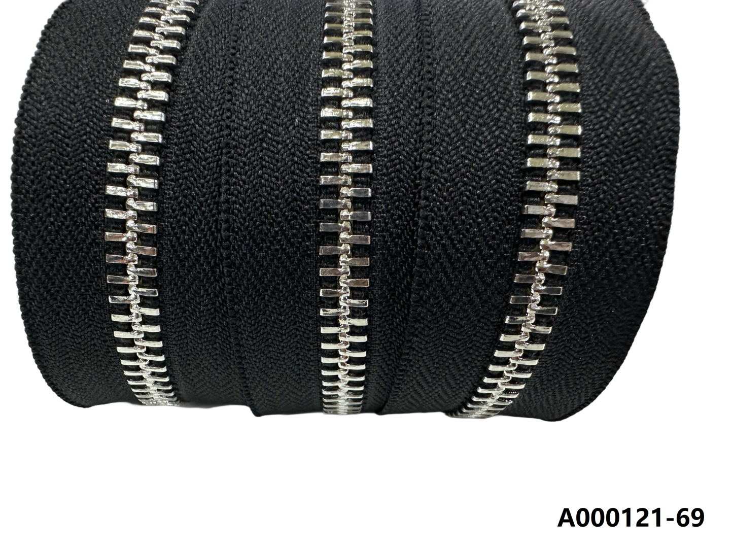 Customized 5# 8# 10# Metal Zippers Long Chain For Clothing Jeans Bags Plating Coil Nickel Brass Durable High Quality Zips Rolls