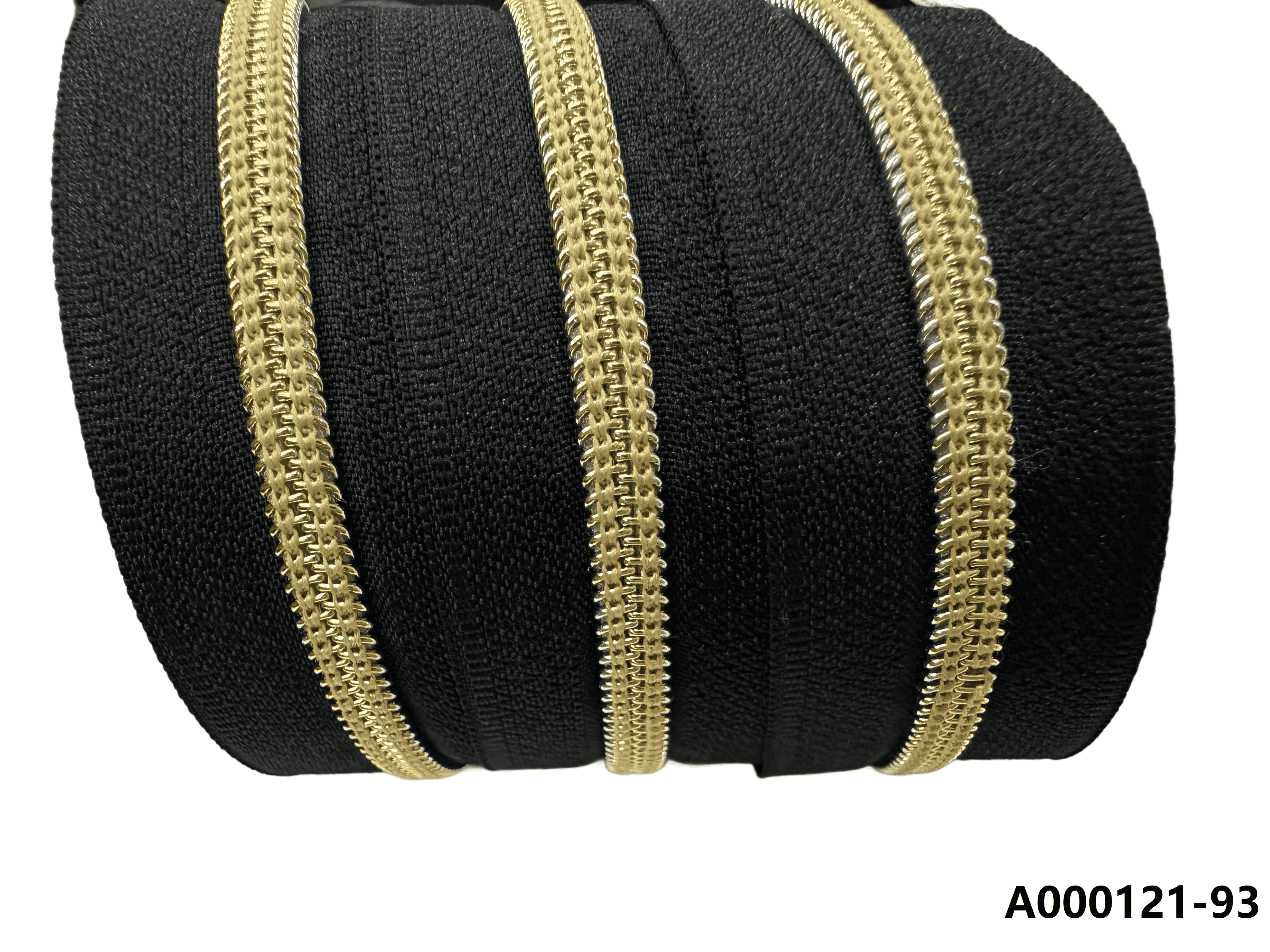 High Quality Nylon 5# plating color zipper in roll for shoes boots