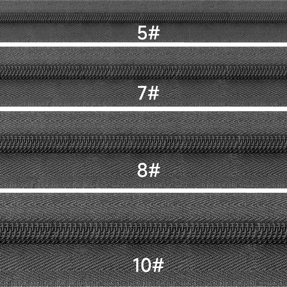 Explosion-Proof Zipper Rolls For High-Grade Luggage Double Chain Teeth New Style Safety Anti Theft Zips Two Layer Non-Breakable