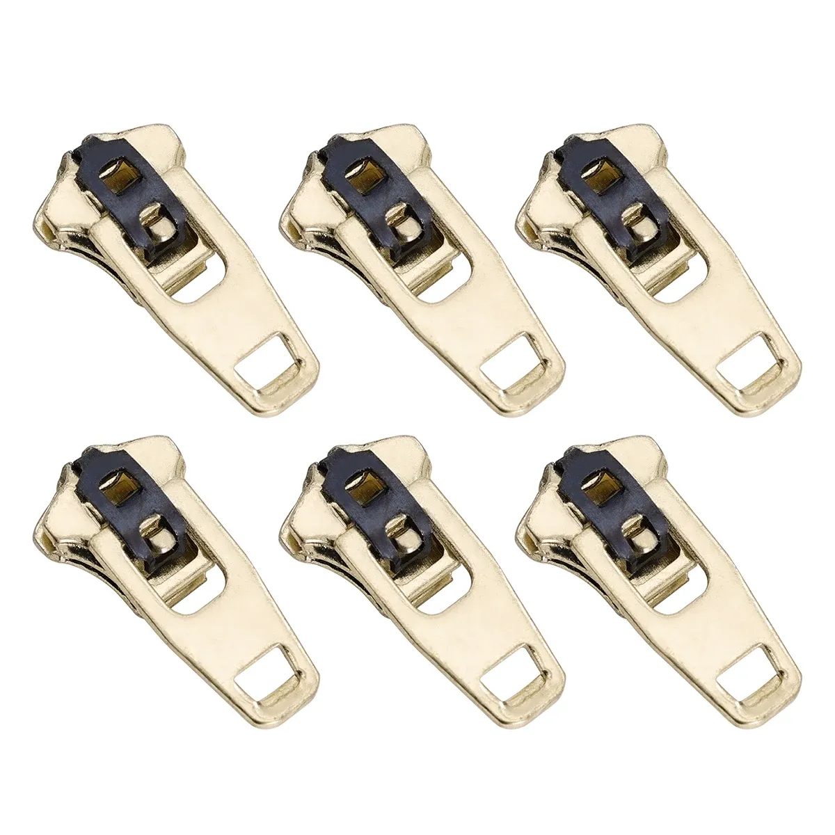 zipper heads brass customized brass zipper pull For Jeans Auto Lock YG Metal Slider Body brass nickel color heads