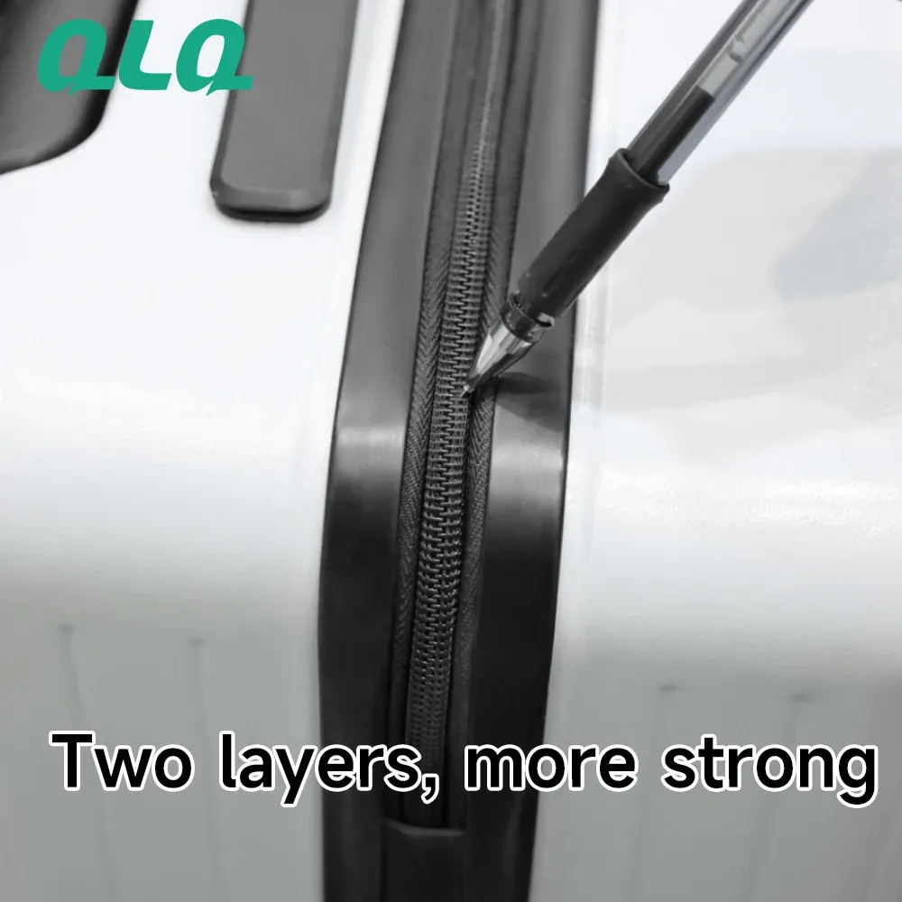 two layer Non-Breakable Explosion-Proof Zipper roll for High-Grade Luggage Double Chain Teeth new style safety Anti theft zipper