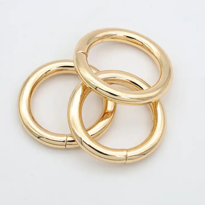 Wide Range of Uses High Quality Middle Size O Ring Non Conjoined Round O Ring Metal For Bag Handbag metal spring o rings