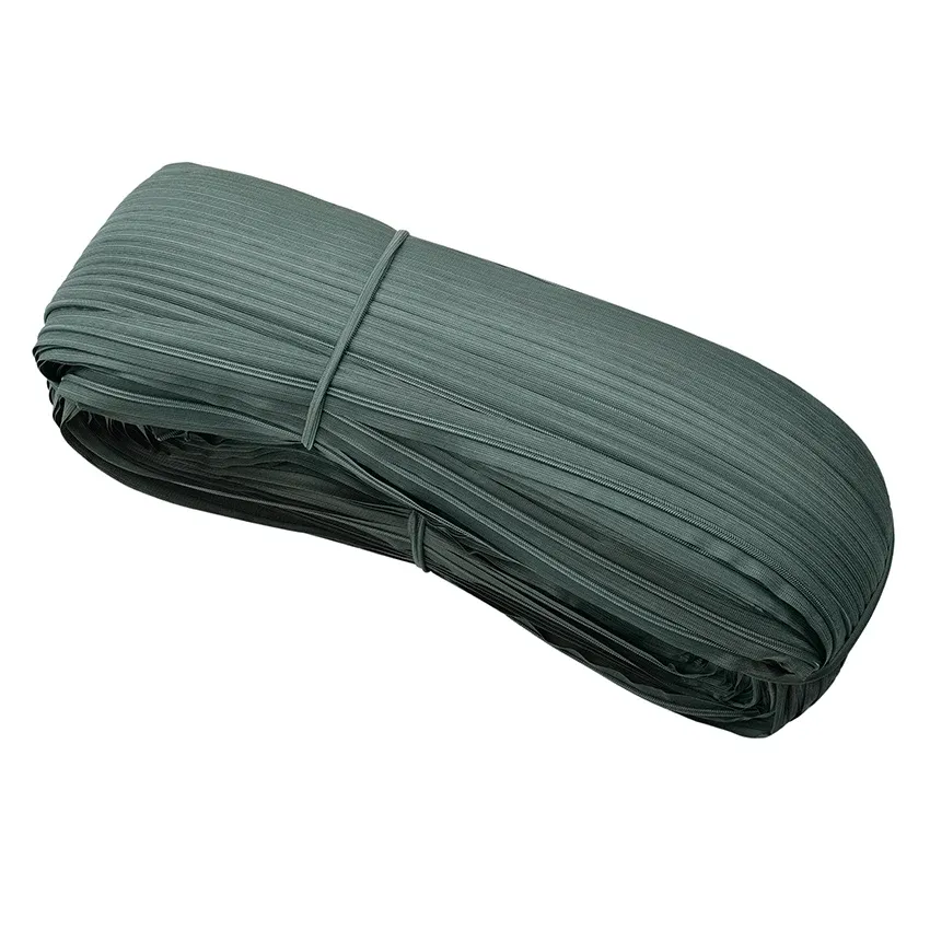 Customized Color Size Reverse Invisible Long Chain Zipper Rolls Lace Woven Cotton Tape For Dress Pants Throw Pillow High Quality