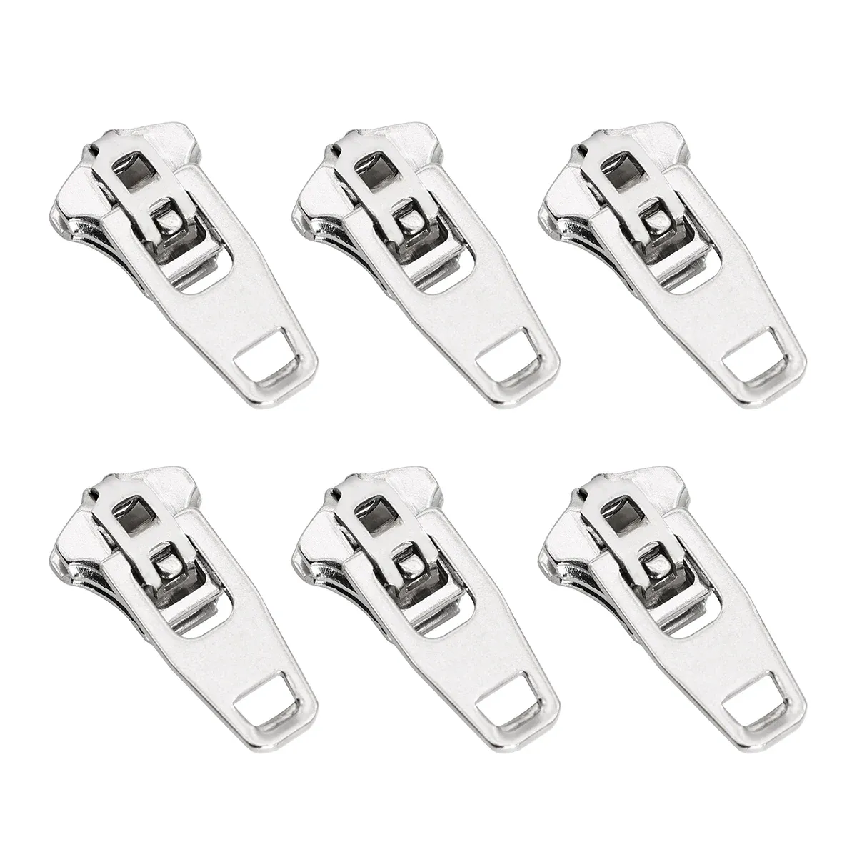 zipper heads brass customized brass zipper pull For Jeans Auto Lock YG Metal Slider Body brass nickel color heads
