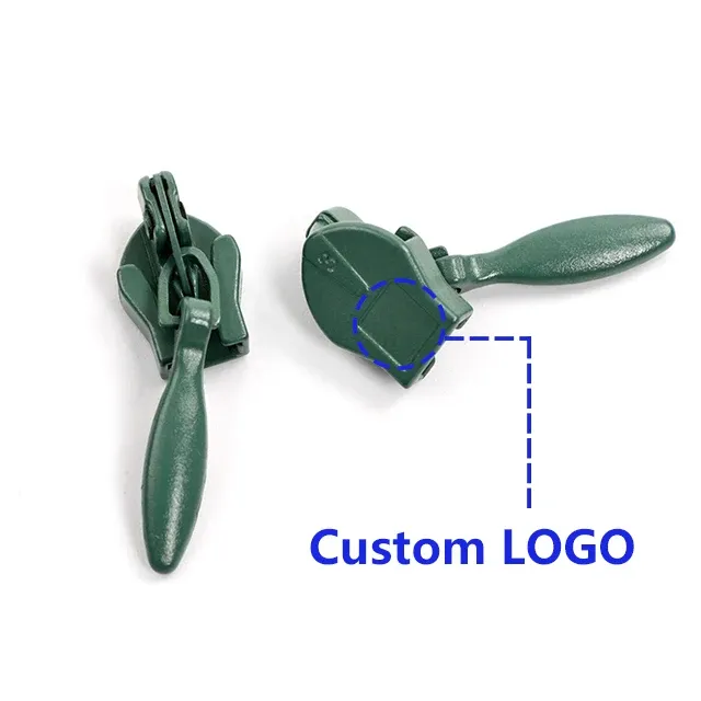 Deslizador invisible Zipper Pull White Auto Lock Slider Heads For Dress Skirt Custom Logo Sliders Size 5 invisible Zip Head