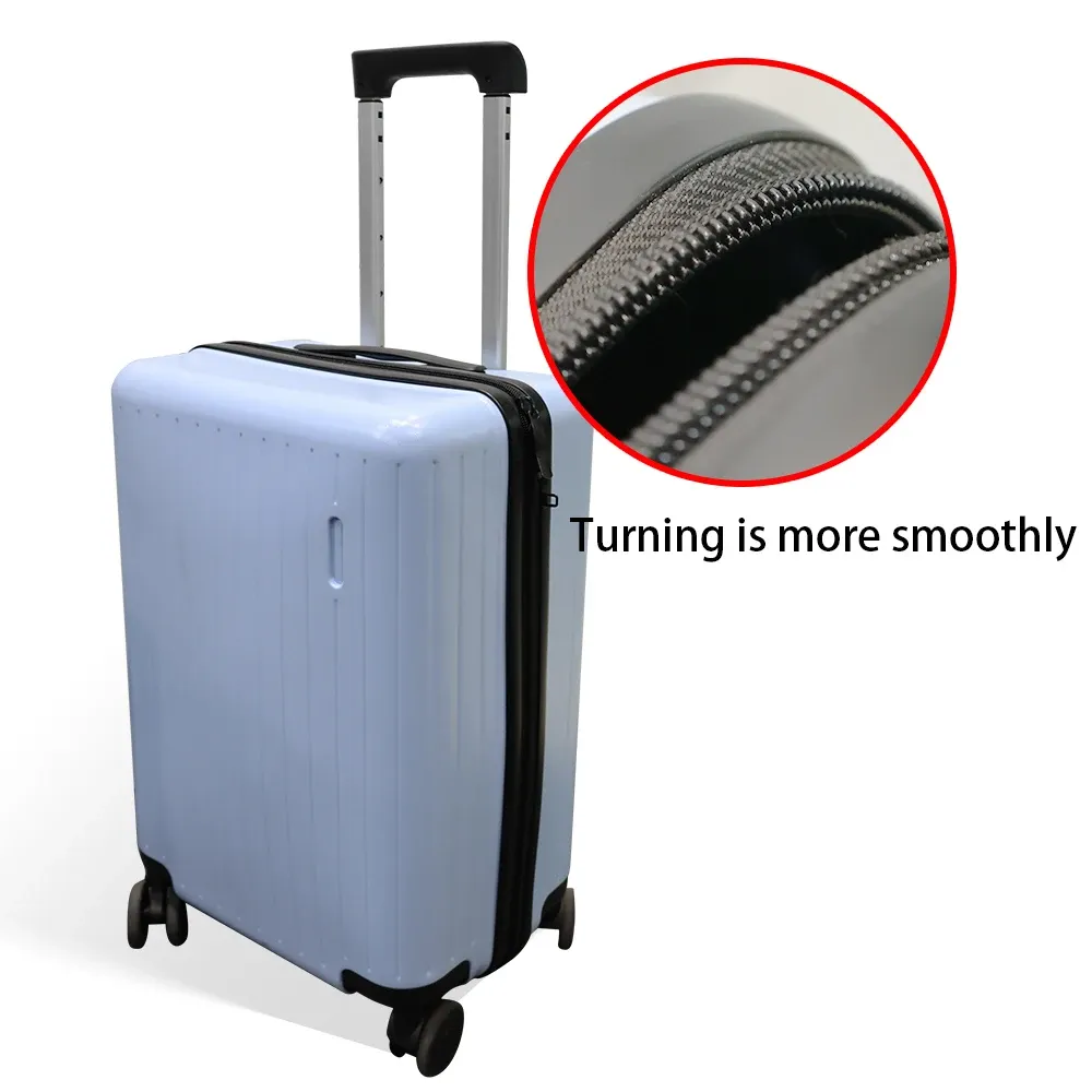 two layer Non-Breakable Explosion-Proof Zipper roll for High-Grade Luggage Double Chain Teeth new style safety Anti theft zipper